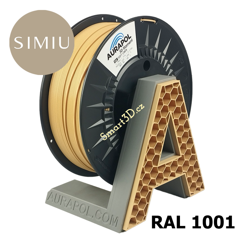 Filament AURAPOL / PLA / SOFT LINEN / 1,75 mm / 1 kg.