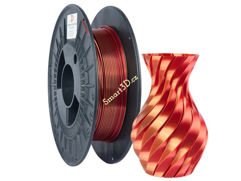 Filament 3D POWER / SILK DUAL / RED+GOLD / 1,75 mm / 0,3 kg.