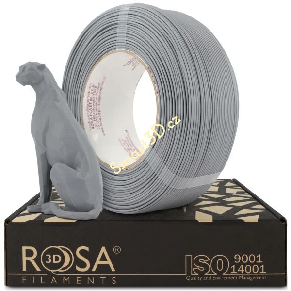 ReFill ROSA3D / PLA SPEED MATT / ŠEDÁ / 1,75 mm / 1 kg