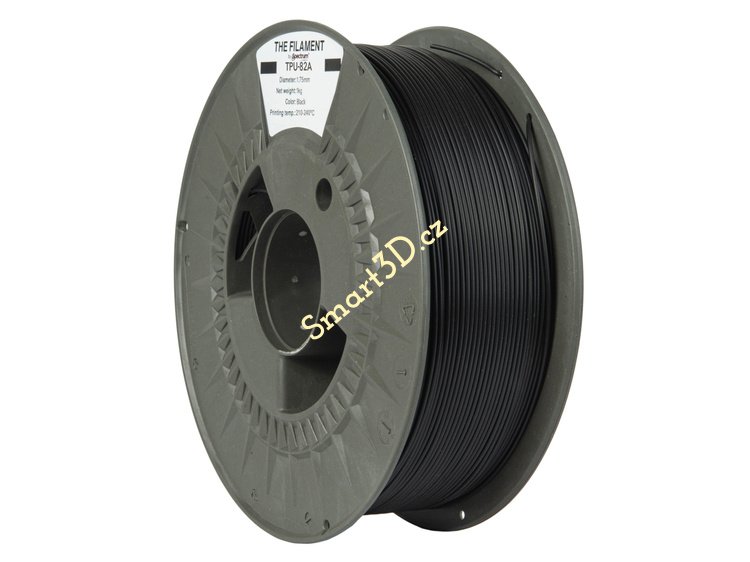Filament TheFilament / TPU-82A / BLACK / 1,75 mm / 1 kg