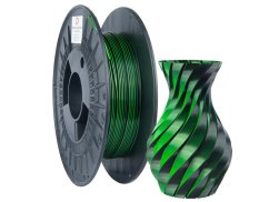 Filament 3D POWER / SILK DUAL / ZELENÁ+ČIERNA / 1,75 mm / 0,3 kg.