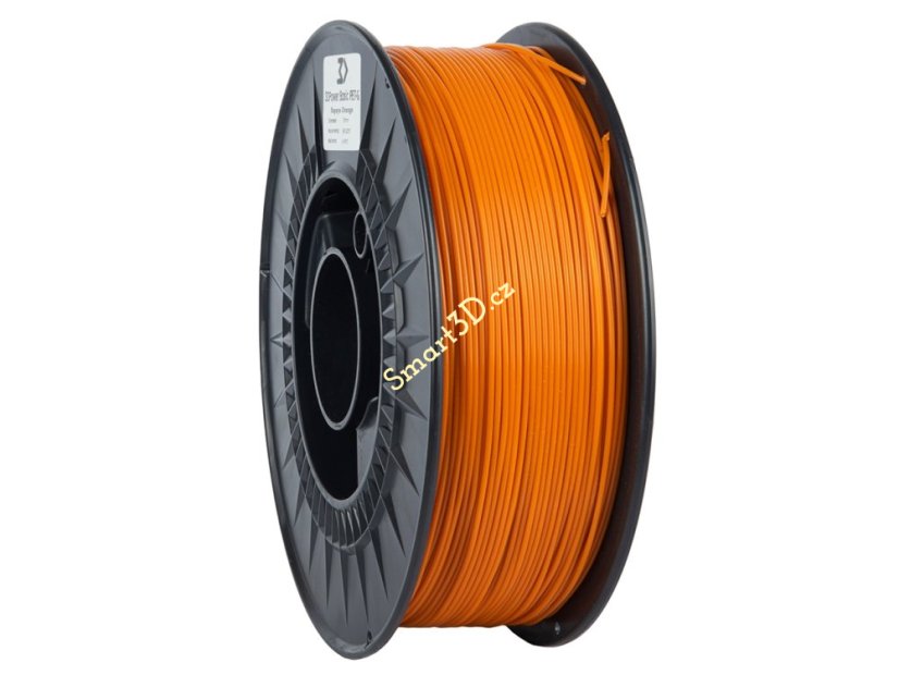 Filament 3D POWER / Basic PETG / ORANŽOVÁ "PAPAYA" / 1,75 mm / 1 kg.