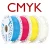 Filament ROSA3D / PLA Starter / SET "LITHOPHANE" CMYK / 1,75 mm / 4x1 kg