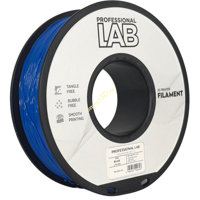 Filament PROFESSIONAL LAB / TPU / MODRÁ / 1,75 mm / 1 kg