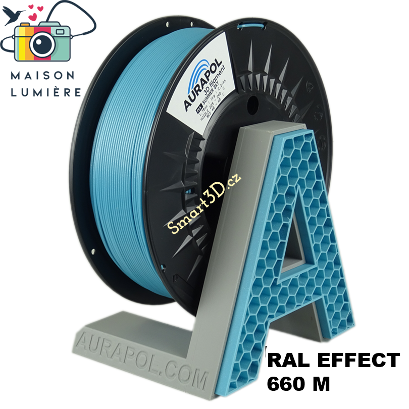 Filament AURAPOL / PLA / SUMMER SKY / 1,75 mm / 1 kg.