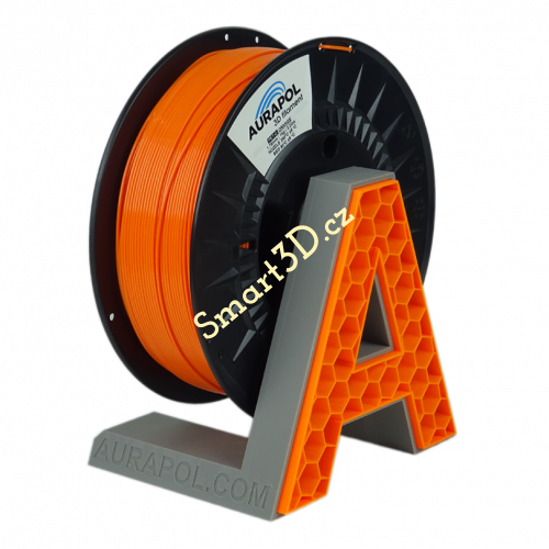 Filament AURAPOL / PETG / "NUCLEAR" ORANŽOVÁ / 1,75 mm / 1 kg.