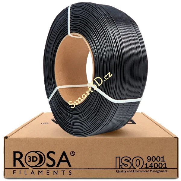 ReFill ROSA3D / ABS+ / ČIERNA / 1,75 mm / 1 kg