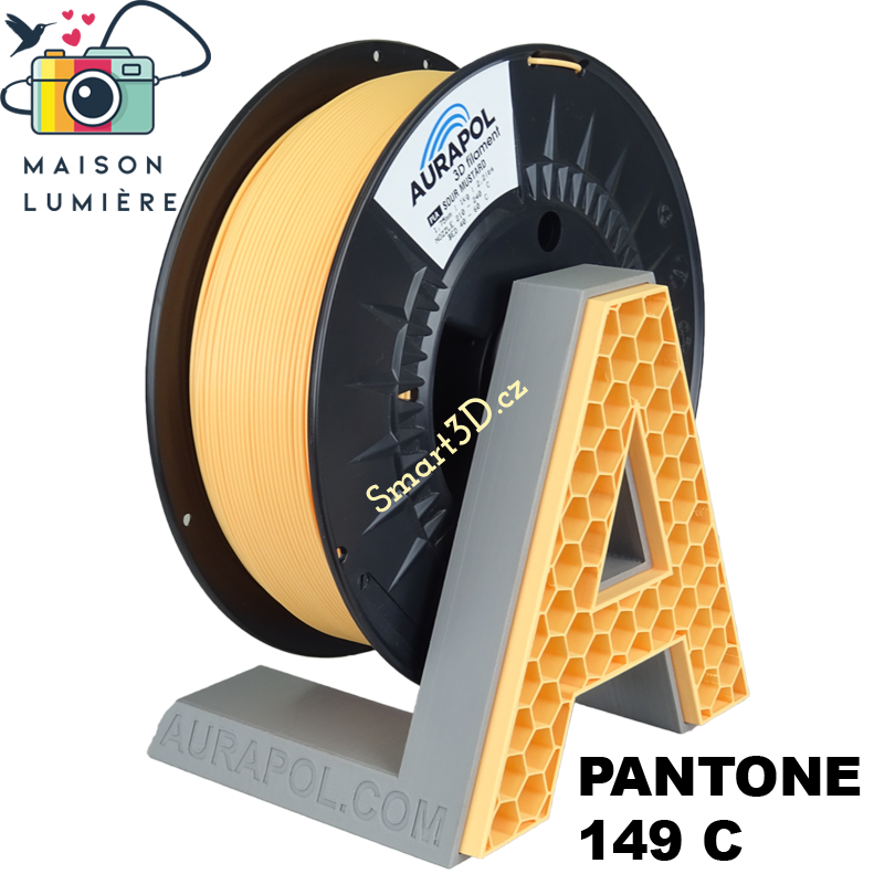 Filament AURAPOL / PLA / SOUR MUSTARD / 1,75 mm / 1 kg.