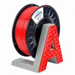 Filament AURAPOL / PETG / TRAFFIC RED / 1,75 mm / 1 kg.