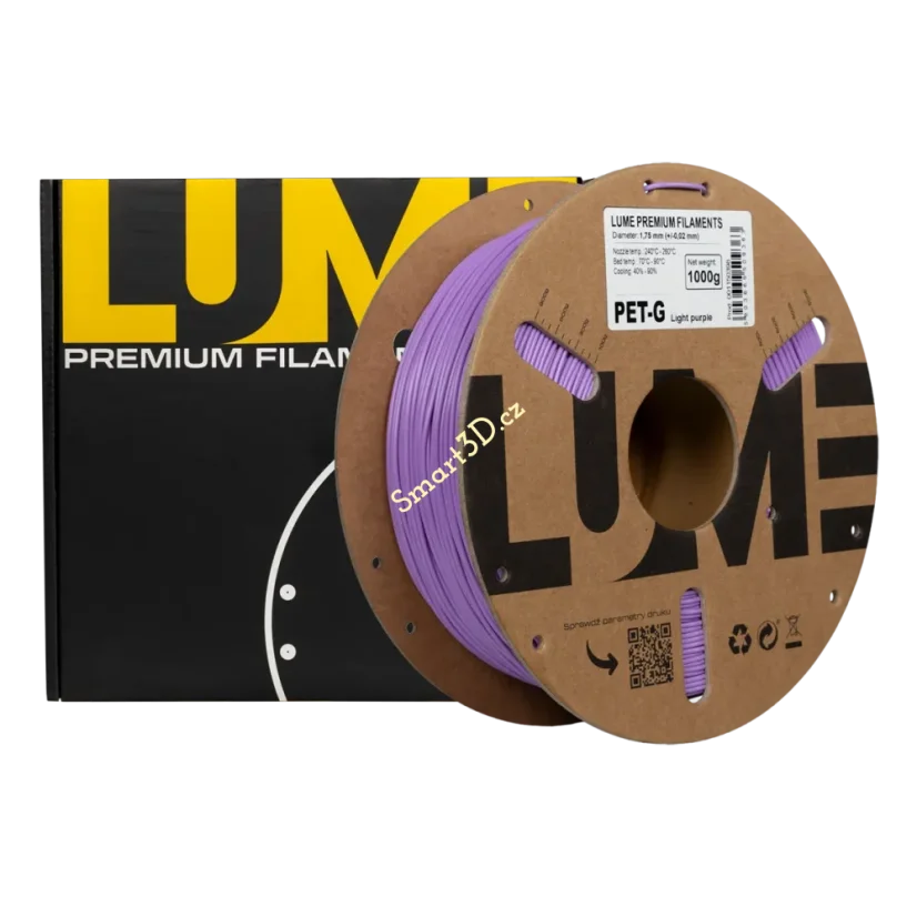 Filament LUME / PETG / SVĚTLE FIALOVÁ / 1,75 mm / 1 kg