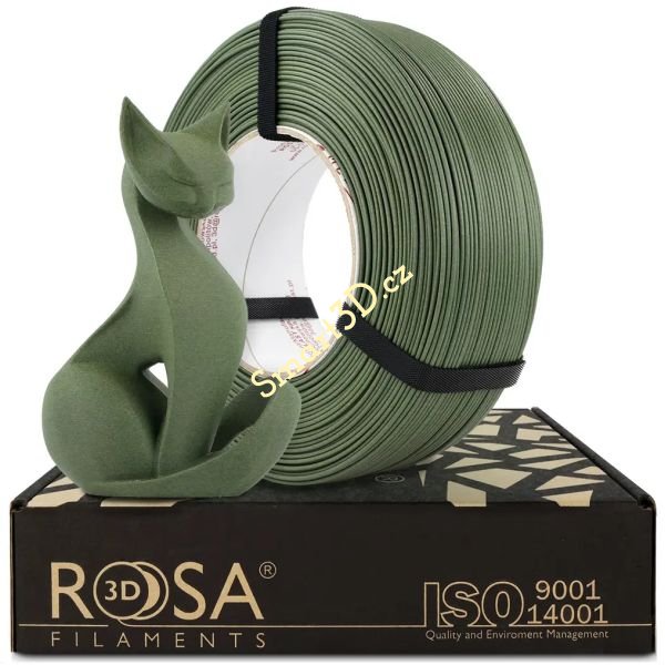 ReFill ROSA3D / PLA-CF / MATT OLIVE GREEN / 1,75 mm / 1 kg