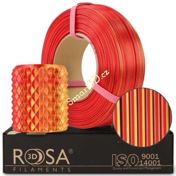 ReFill ROSA3D / PLA MAGIC SILK / FIRE / 1,75 mm / 1 kg ReFill ROSA3D / PLA MAGIC SILK / FIRE / 1,75 mm / 1 kg