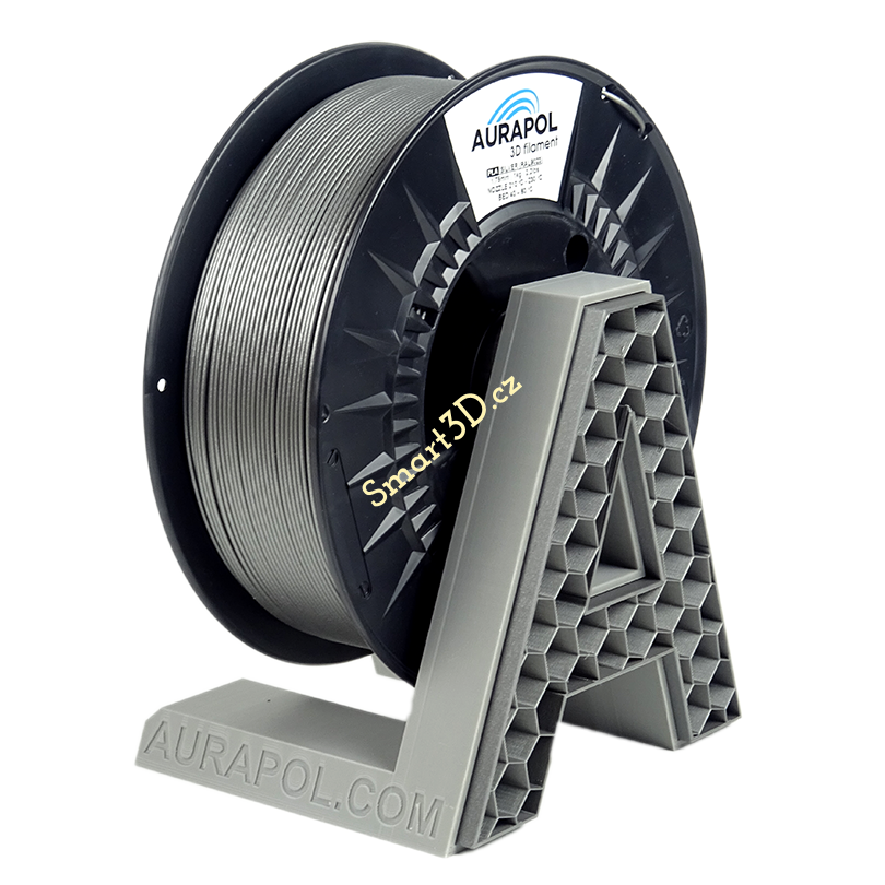 Filament AURAPOL / PLA / STŘÍBRNÁ / 1,75 mm / 1 kg.