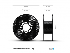 Filament FILAMENT-PM / PLA+ / černá / 1,75 mm / 1 kg.