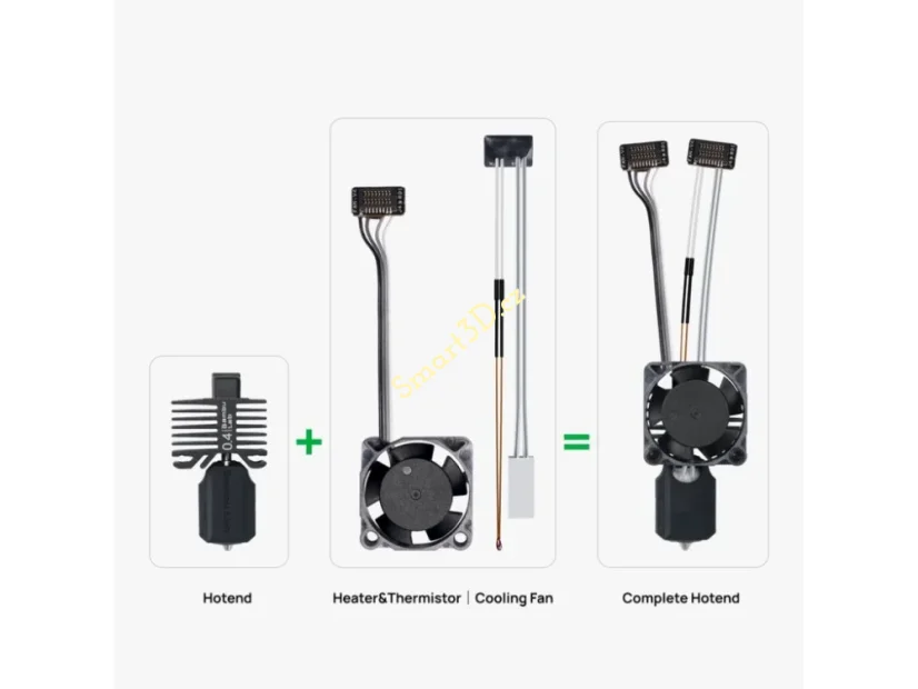 Kompletní sestava hotendu 0,2mm z nerezové oceli - pro tiskárny řady P1