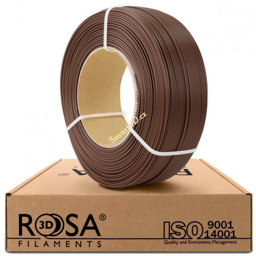 ReFill ROSA3D / PLA Starter / ČOKOLÁDOVĚ HNĚDÁ / 1,75 mm / 1 kg