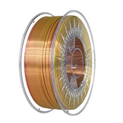 Filament DEVIL DESIGN / PLA SILK DUAL / PERLEŤOVĚ RŮŽOVÁ + ZLATÁ / 1,75 mm / 1 kg.