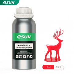 eSUN eResin PLA - bio pryskyřice 0,5kg - červená / red