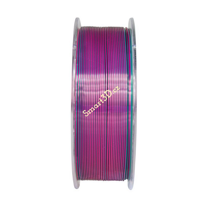 Filament DEVIL DESIGN / PLA SILK DUAL / PERLEŤOVO RUŽOVÁ + STUDENO ZELENÁ / 1,75 mm / 1 kg.