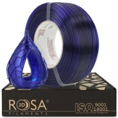 ReFill ROSA3D / PETG Standard HS / ULTRAMARÍNOVĚ MODRÁ TRANSPARENTNÍ / 1,75 mm / 1 kg