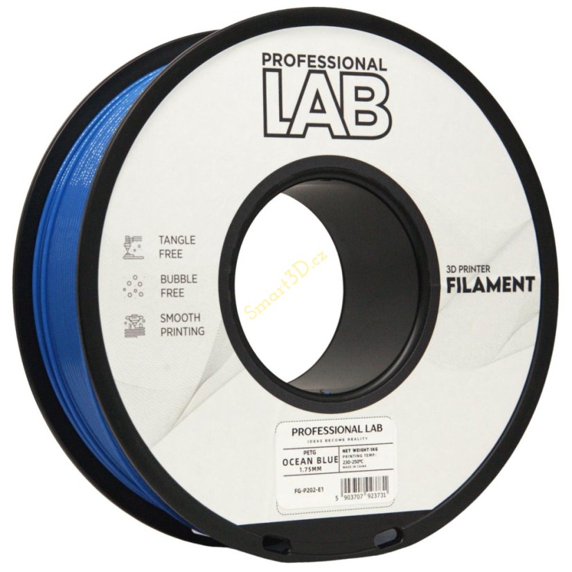 Filament Professional LAB / PETG / MODRÁ "OCEAN" / 1,75 mm / 1 kg