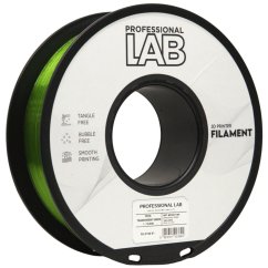 Filament Professional LAB / PETG / TRANSPARENT GREEN / 1,75 mm / 1 kg