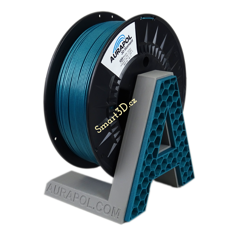 Filament AURAPOL / PLA / METALLIC TYRKYS / 1,75 mm / 1 kg.