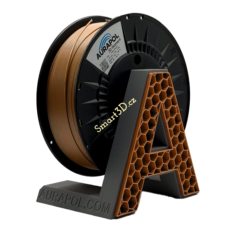 Filament AURAPOL / PLA / TOFFEE BISCUIT / 1,75 mm / 1 kg.