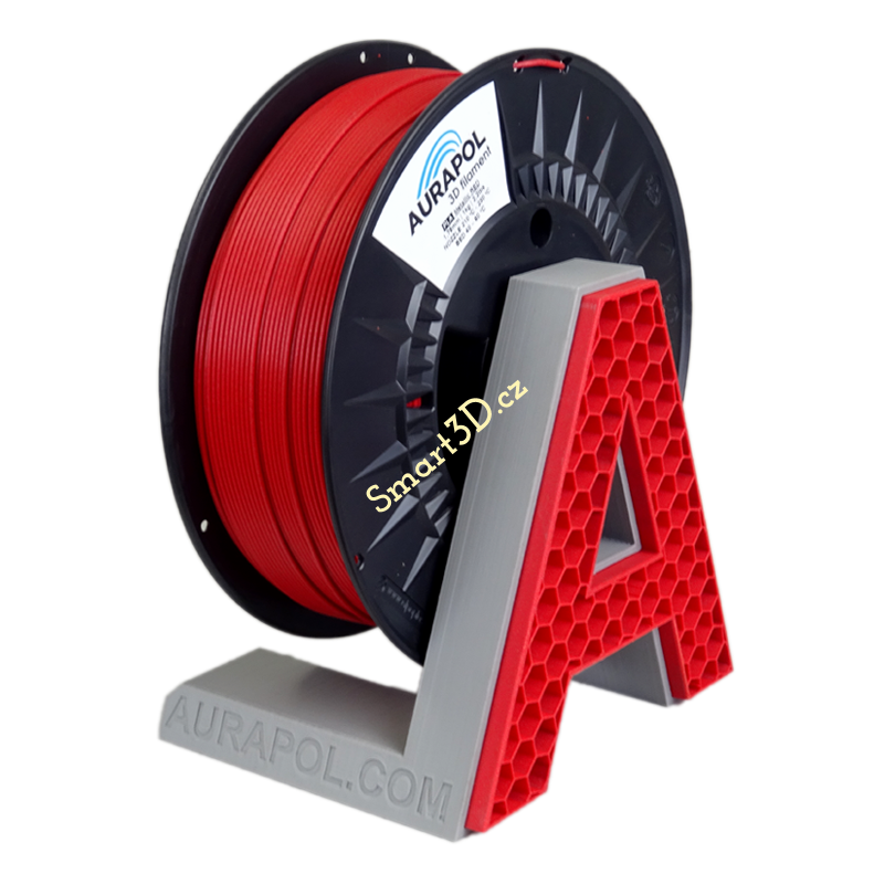 Filament AURAPOL / PLA / ČERVENÁ METALÍZA / 1,75 mm / 1 kg.