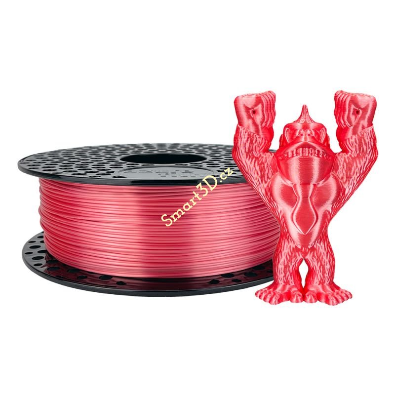 Filament AzureFilm / PLA SILK / RŮŽOVO-ČERVENÁ / 1,75 mm / 1 kg.