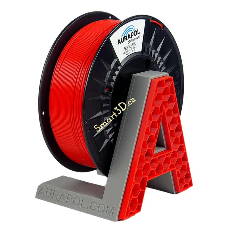 Filament AURAPOL / PLA HT110 / RED / 1,75 mm / 1 kg.
