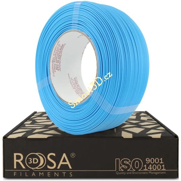 ReFill ROSA3D / PLA SPEED MATT / MODRÁ "CLEAR" / 1,75 mm / 1 kg