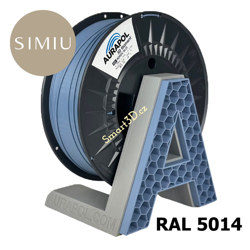 Filament AURAPOL / PLA / NORDIC BLUE / 1,75 mm / 1 kg.
