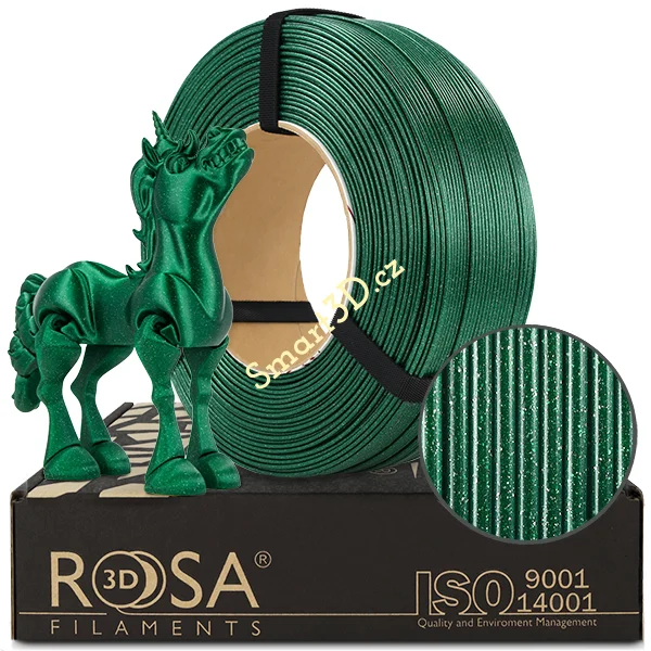 ReFill ROSA3D / PLA GALAXY / SMARAGDOVÁ ZELENÁ / 1,75 mm / 1 kg