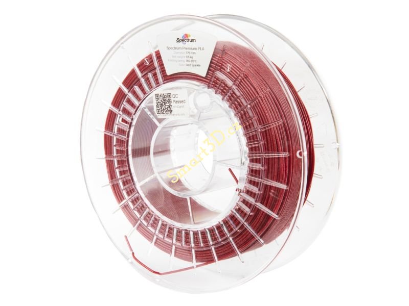 Filament SPECTRUM / PLA GLITTER / SPARKLE RED / 1,75 mm / 0,5 kg