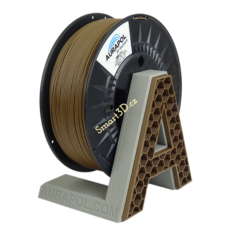 Filament AURAPOL / PLA WOOD / KOREK / 1,75 mm / 850 g.
