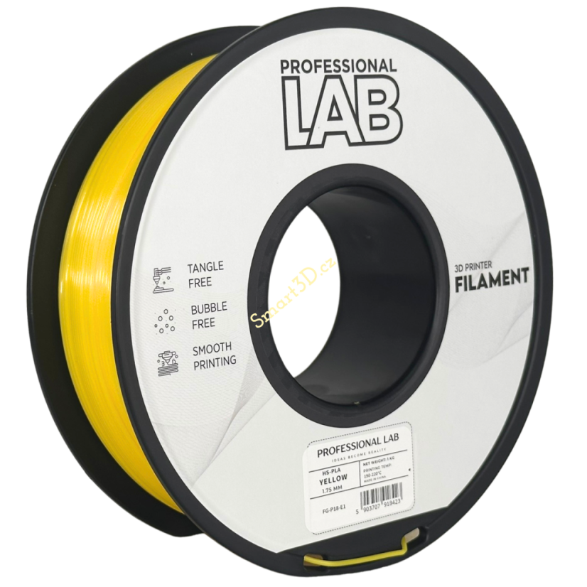 Filament PROFESSIONAL LAB / HS-PLA / ŽLUTÁ / 1,75 mm / 1 kg