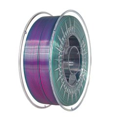 Filament DEVIL DESIGN / PLA SILK DUAL / PERLEŤOVĚ RŮŽOVÁ + STUDENĚ ZELENÁ / 1,75 mm / 1 kg.