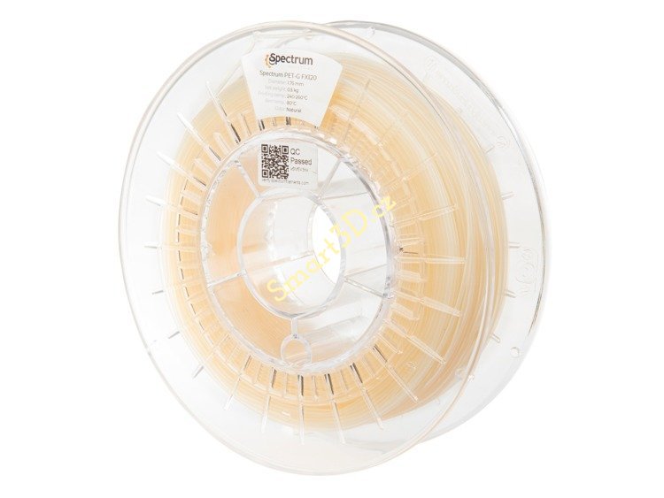 Filament SPECTRUM / PETG TECH / FX120 NATURAL (CLEAR) / 1,75 mm / 0,5 kg