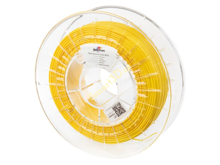 Filament SPECTRUM / S-FLEX 85A / ŽLUTÁ "BAHAMA" / 1,75 mm / 0,50 kg