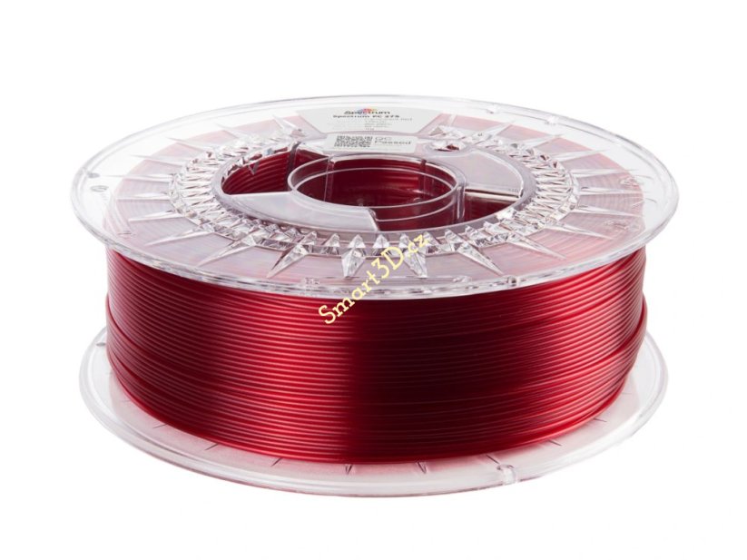 Filament SPECTRUM / PC 275 / ČERVENÁ TRANSPARENTNÍ / 1,75 mm / 1 kg