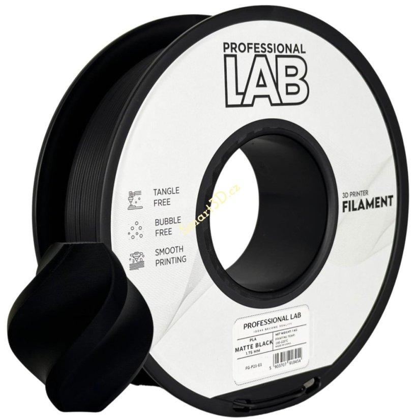 Filament Professional LAB / PLA MATTE / ČERNÁ / 1,75 mm / 1 kg