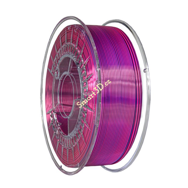 Filament DEVIL DESIGN / PLA SILK DUAL / PERLEŤOVO RUŽOVÁ + FIALOVÁ / 1,75 mm / 1 kg.