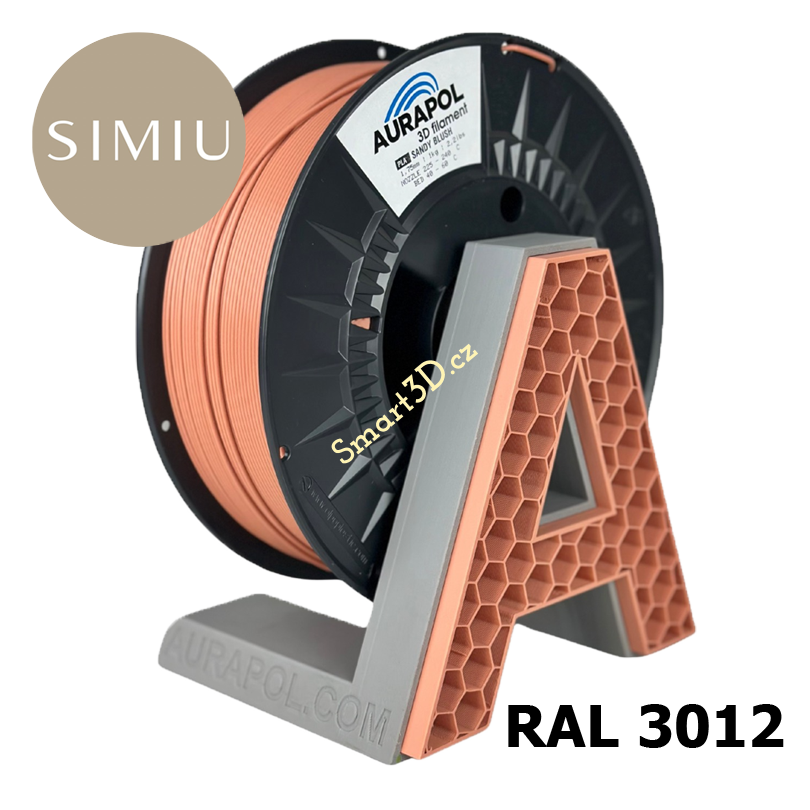 Filament AURAPOL / PLA / SANDY BLUSH / 1,75 mm / 1 kg.