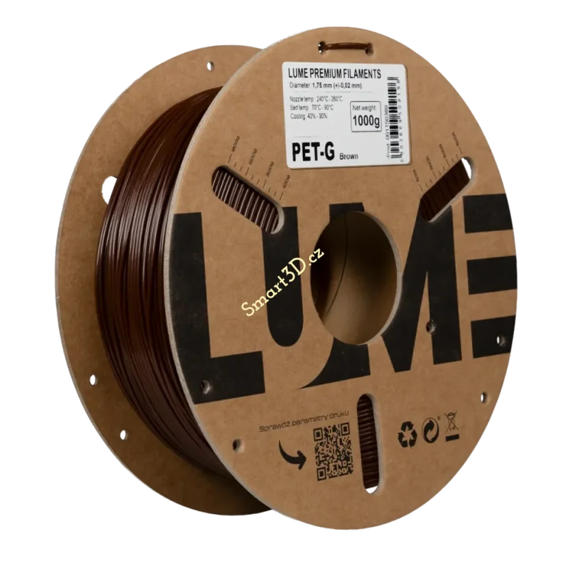 Filament LUME / PETG / HNEDÁ / 1,75 mm / 1 kg