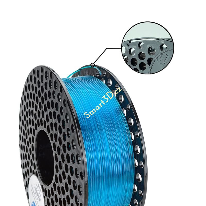Filament AzureFilm / PETG / MODRÁ TRANSPARENTNÍ / 1,75 mm / 1 kg.
