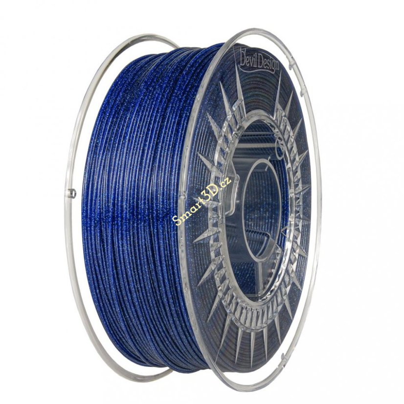 Filament DEVIL DESIGN / PETG / STŘEDNĚ MODRÁ GALAXY / 1,75 mm / 1 kg.