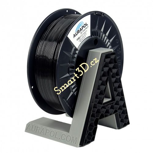Filament AURAPOL / PETG / GRAFITOVÁ ČERNÁ / 1,75 mm / 1 kg.