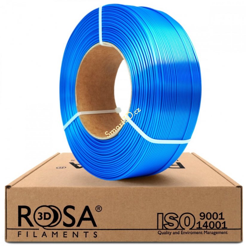 ReFill ROSA3D / PLA SILK / MODRÁ / 1,75 mm / 1 kg