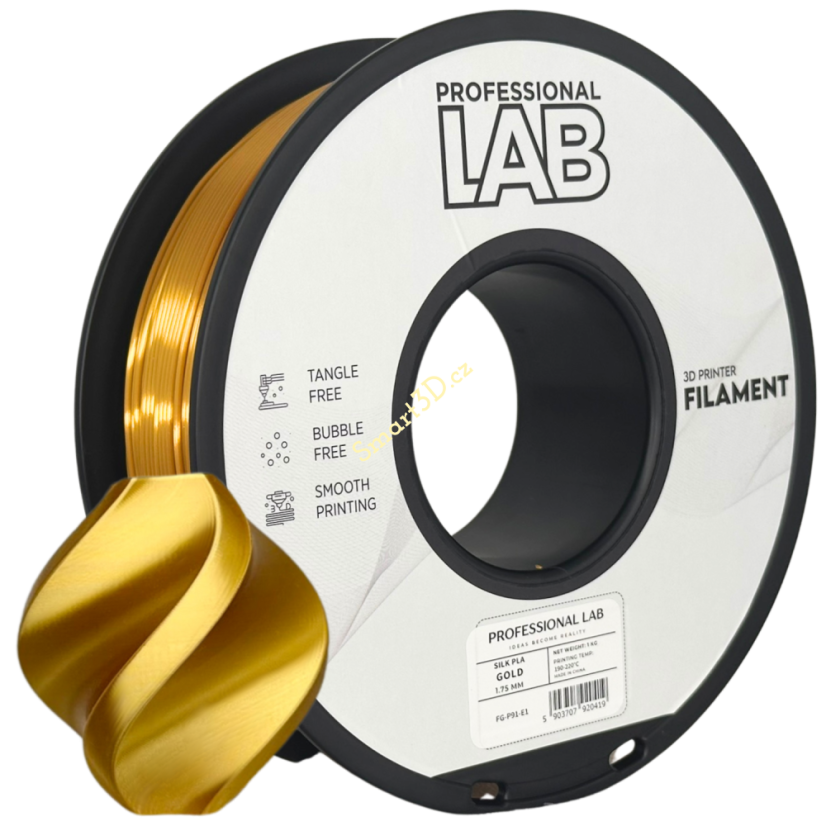 Filament Professional LAB / PLA SILK / ZLATÁ / 1,75 mm / 1 kg